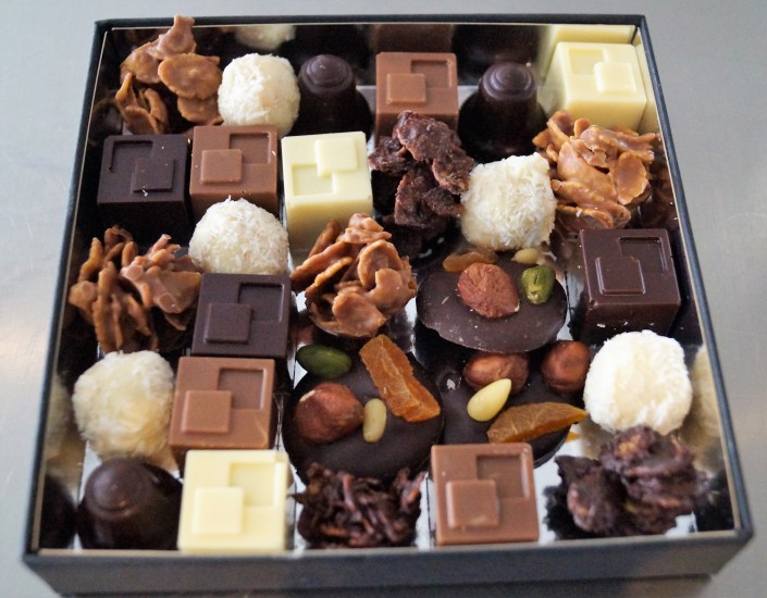 Boîte chocolat Noël 2017