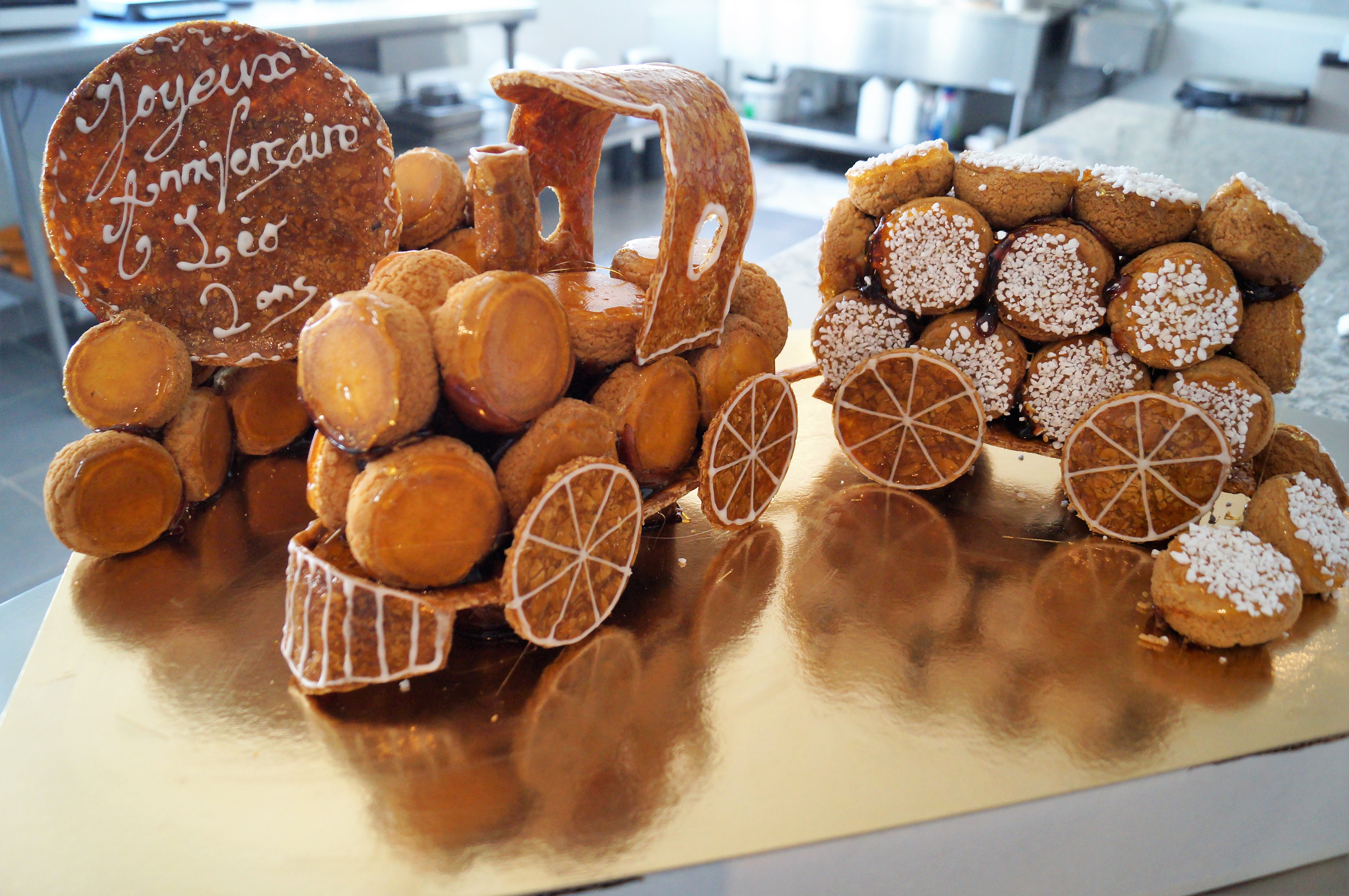 Pièce montée petit train