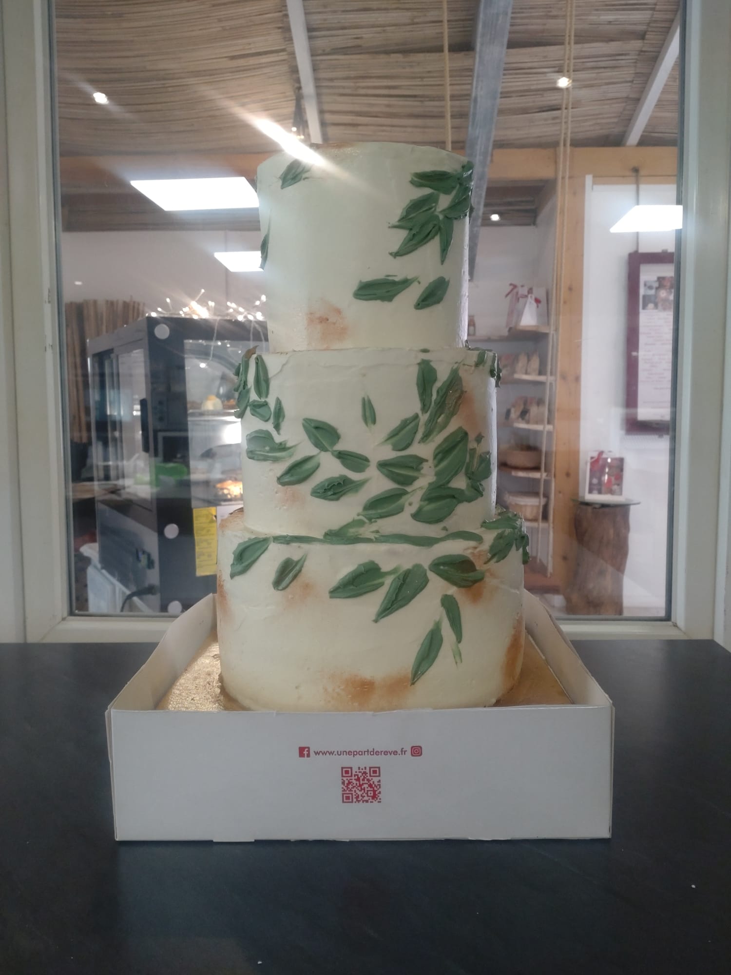 nude cake fleurs en impression